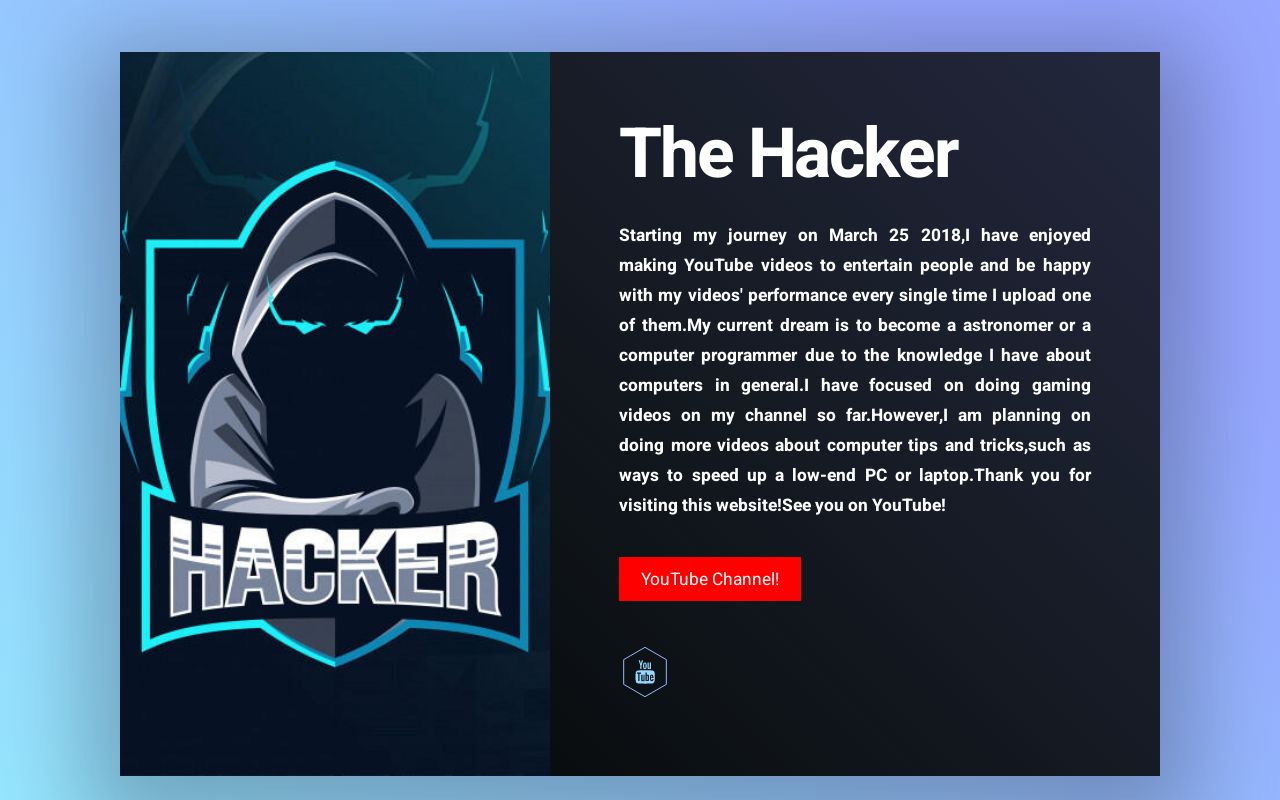 Carrd profile picture for @thehacker